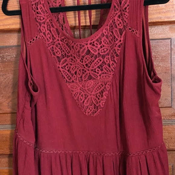 Loralette Dresses & Skirts - New Loralette Burgundy sundress 2X